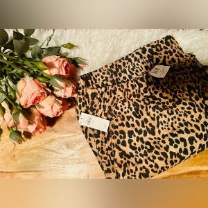 NWT Gap Leopard Print Wide Leg Pants
